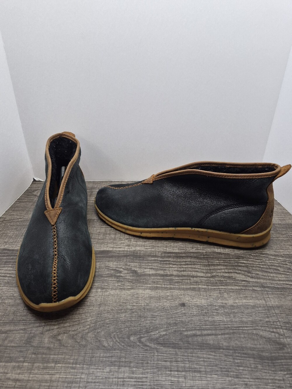Danner Forest Moc Ankle Boots Slip-On Leather Black Monks Robe Mens Size 12